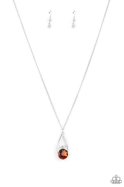 Paparazzi Gala Gleam Brown Short Necklace