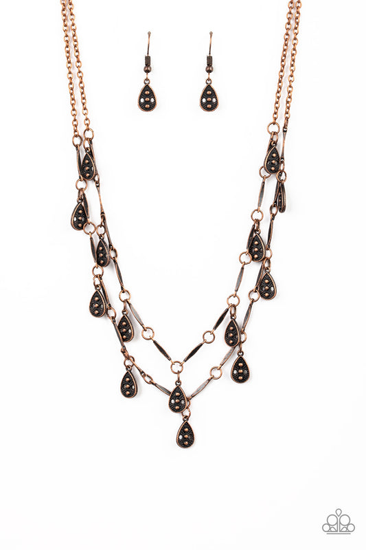 Paparazzi Galapagos Gypsy Copper Short Necklace