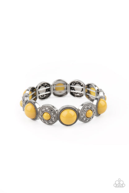 Paparazzi Garden Flair Yellow Stretch Bracelet