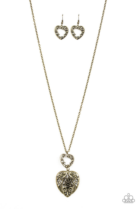 Paparazzi Garden Lovers Brass Long Necklace