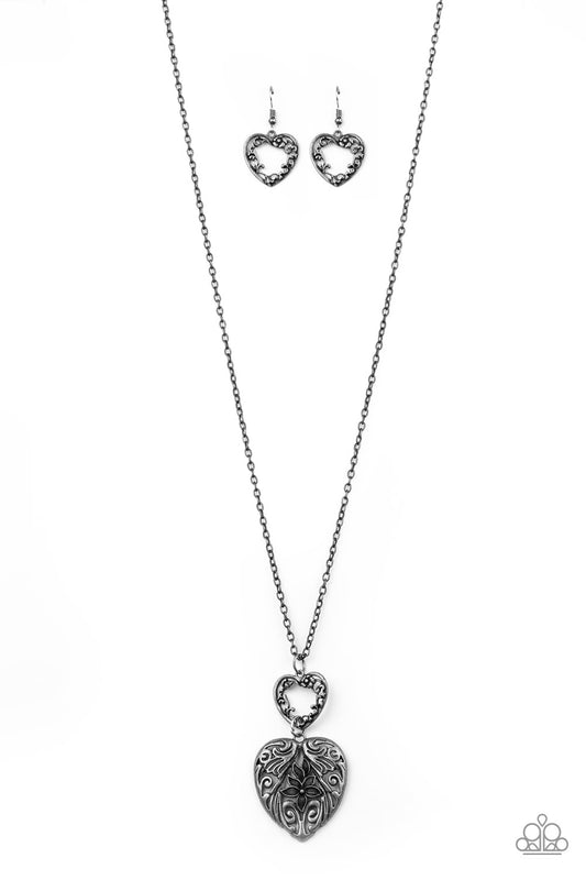 Paparazzi Garden Lovers Silver Long Necklace