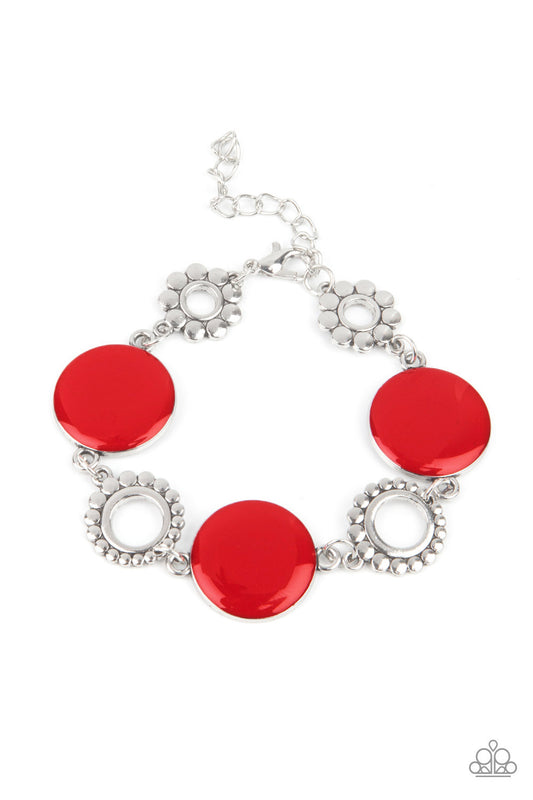 Paparazzi Garden Regalia Red Clasp Bracelet