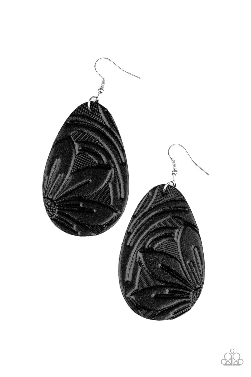 Paparazzi Garden Therapy Black Fishhook Earrings