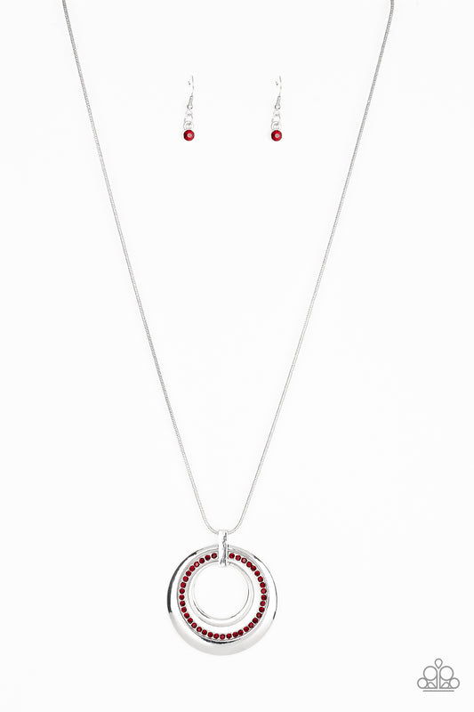 Paparazzi Gather Around Gorgeous Red Long Necklace - P2RE-RDXX-107XX