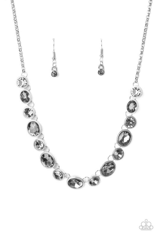 Paparazzi Girls Gotta Glow Silver Short Necklace