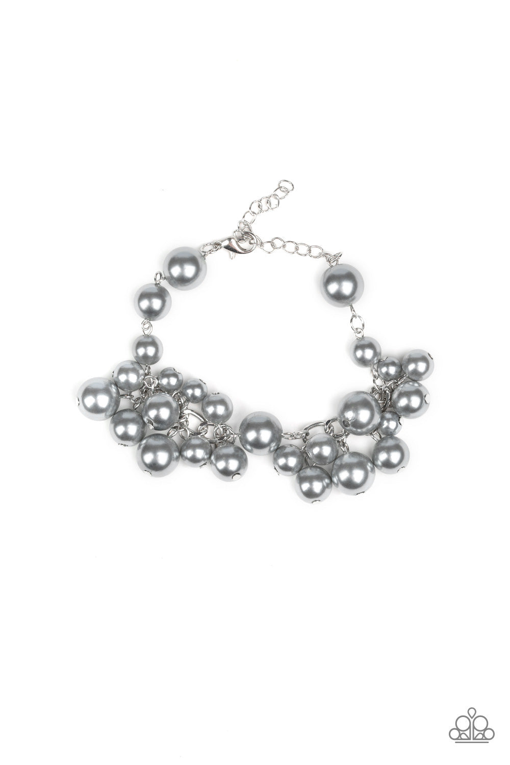Paparazzi Girls In Pearls Silver Clasp Bracelet