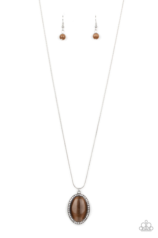 Paparazzi GLISTEN To This Brown Long Necklace