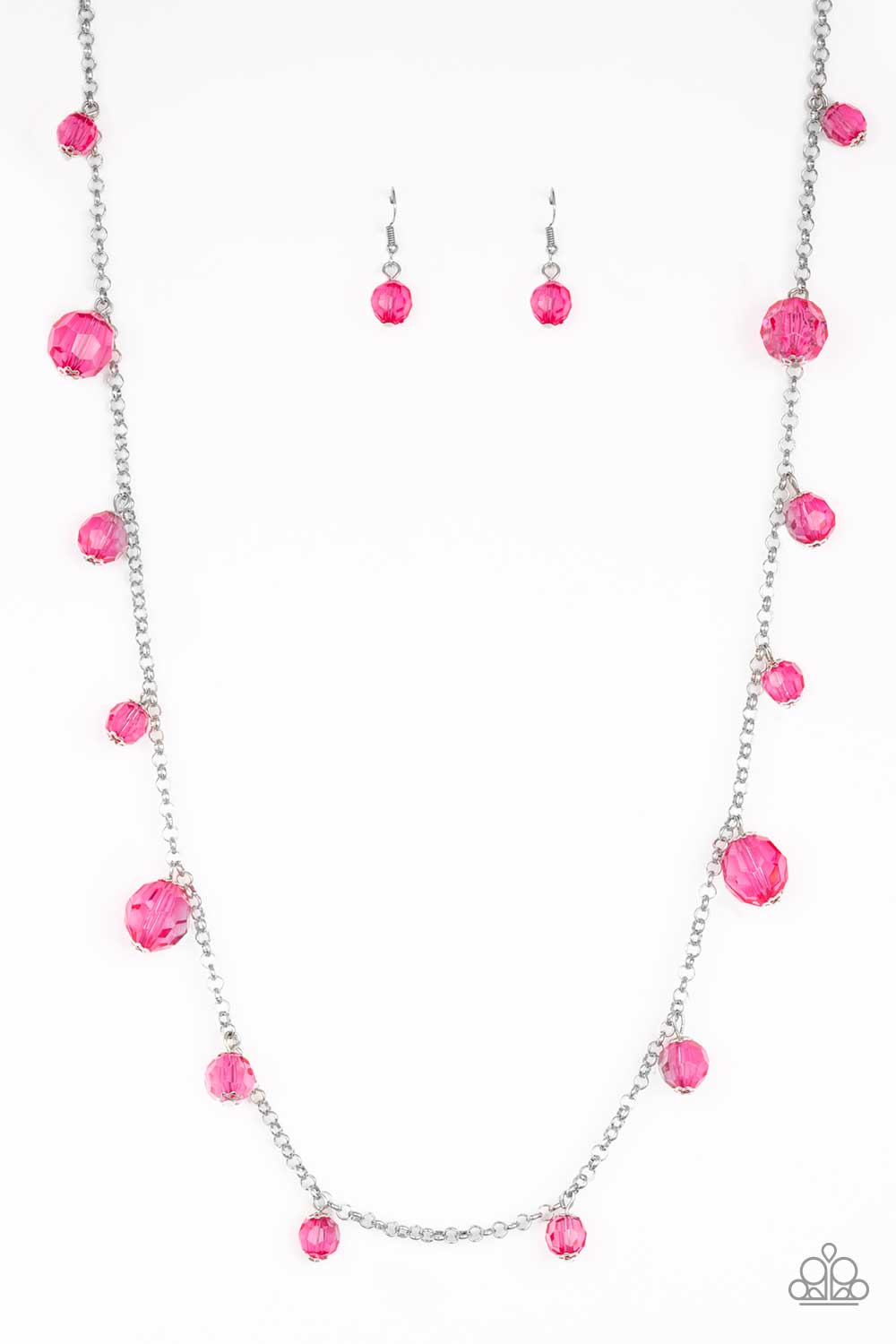 Paparazzi GLOW-Rider Pink Long Necklace