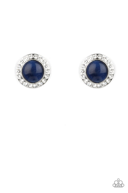 Paparazzi Glowing Dazzle Blue Post Earrings