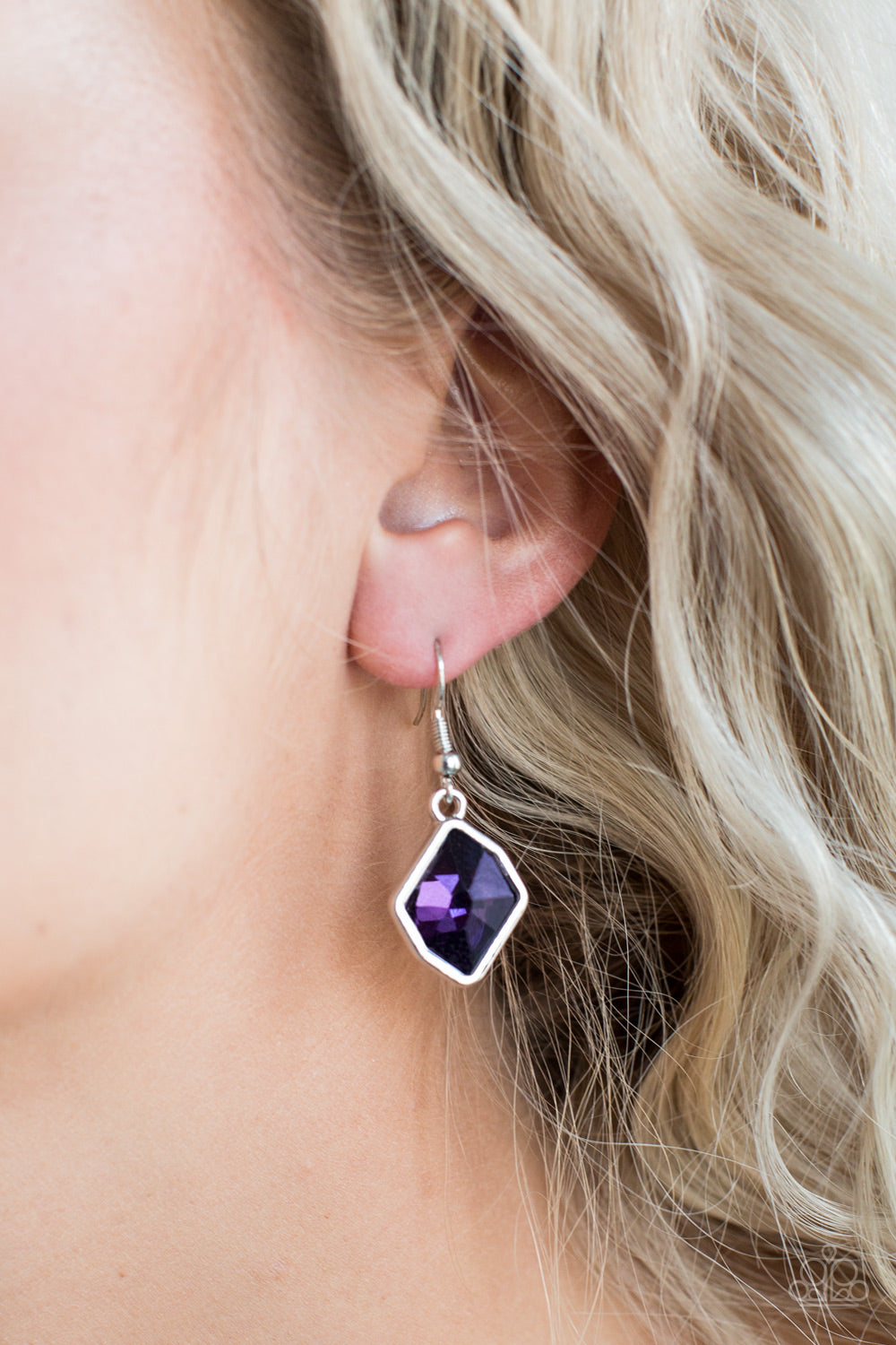 Paparazzi Glow It Up Purple Fishhook Earrings