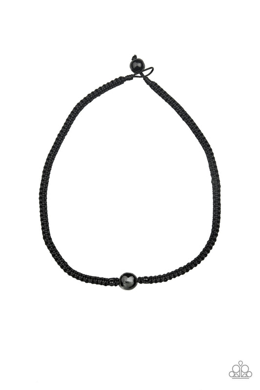Paparazzi Go Climb A Mountain Black Men's Short Necklace