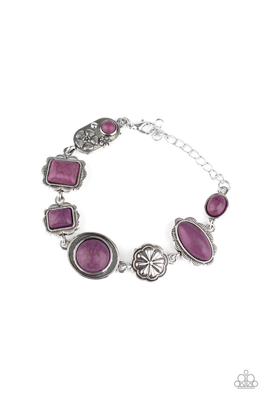 Paparazzi Gorgeously Groundskeeper Purple Clasp Bracelet