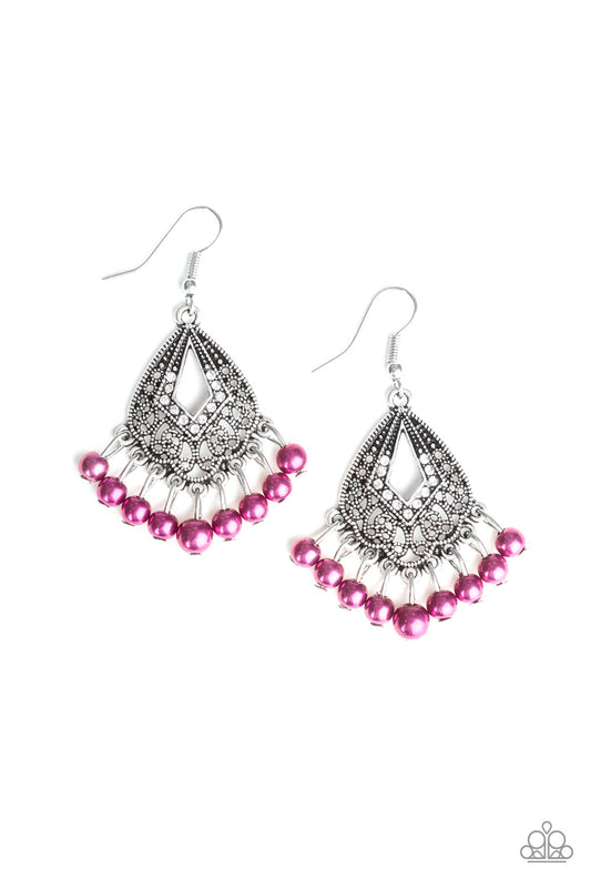 Paparazzi Gracefully Gatsby Purple Fishhook Earrings