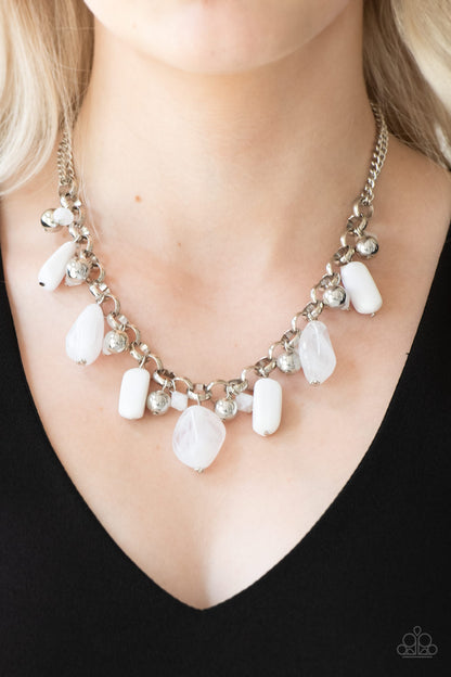 Paparazzi Grand Canyon Grotto White Short Necklace