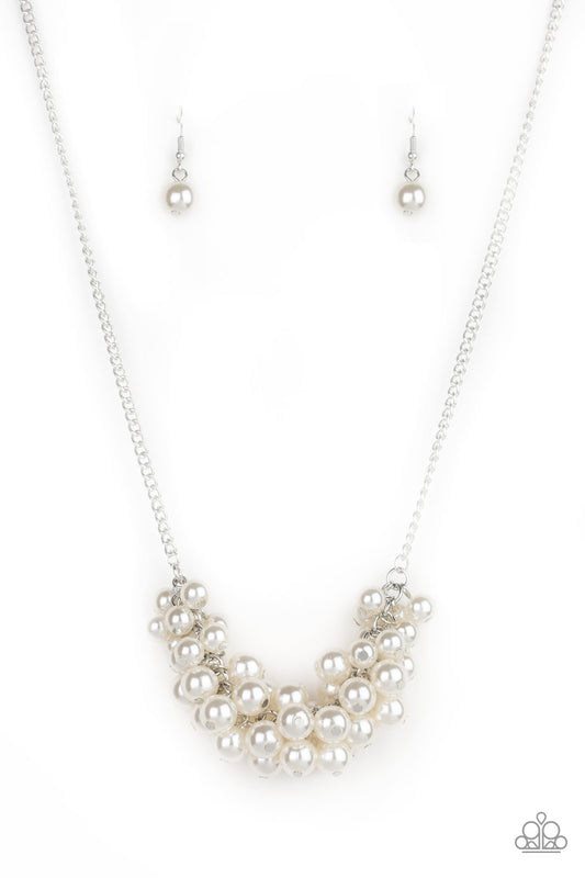 Paparazzi Grandiose Glimmer White Short Necklace