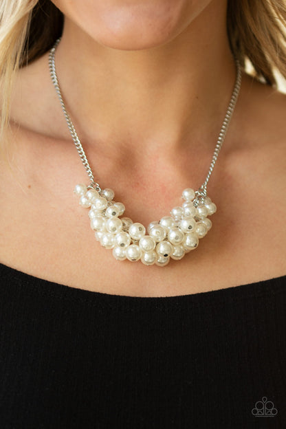 Paparazzi Grandiose Glimmer White Short Necklace