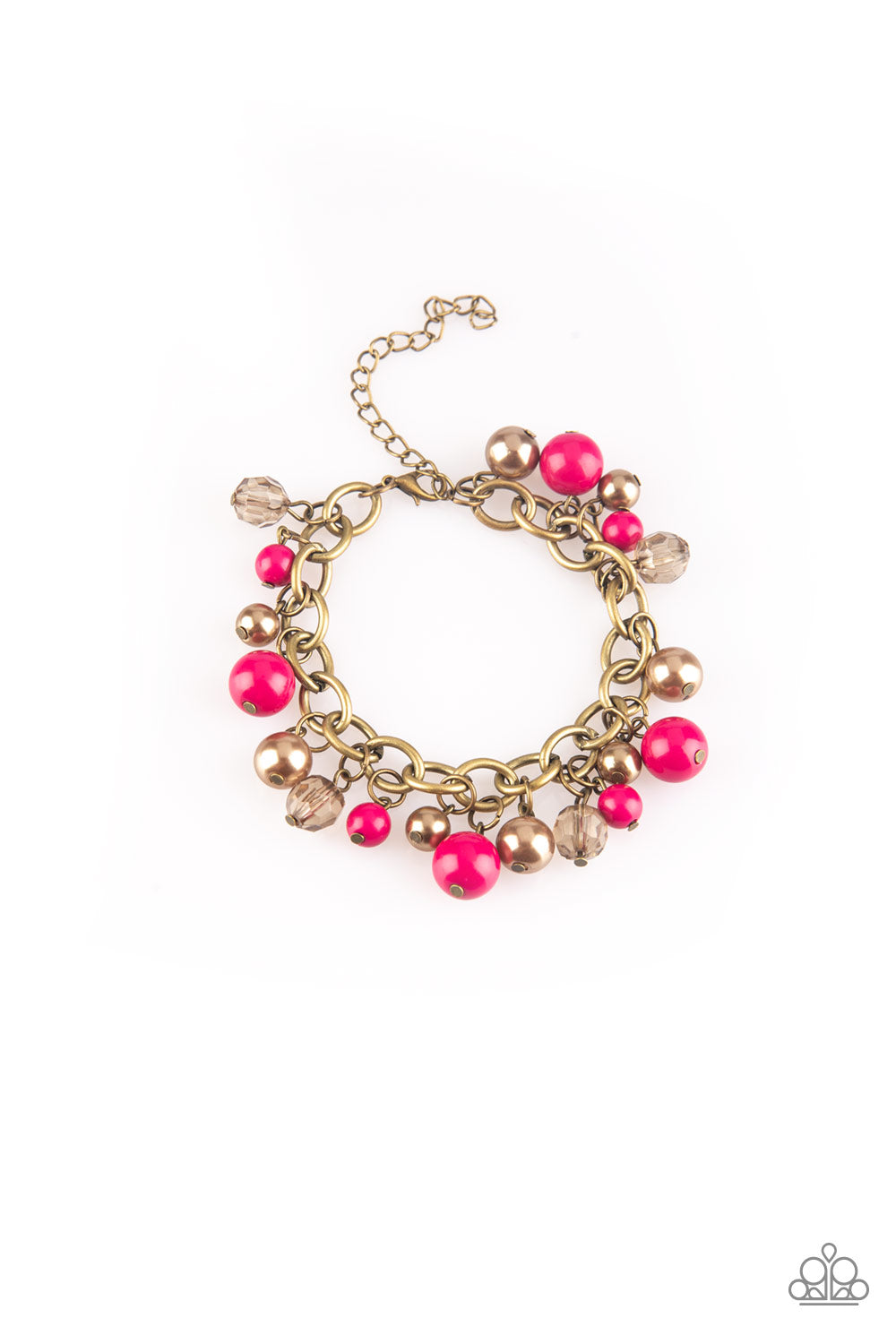 Paparazzi Grit and Glamour Pink Clasp Bracelet