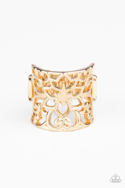 Paparazzi Guru Garden Gold Ring