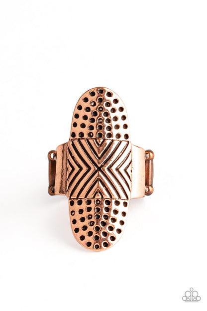 Paparazzi Guru Grunge Copper Ring