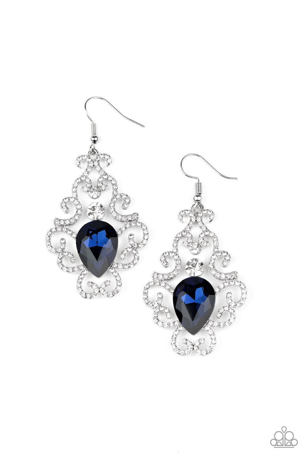 Paparazzi Happily Ever AFTERGLOW Blue Fishhook Earrings - P5ST-BLXX-014XX