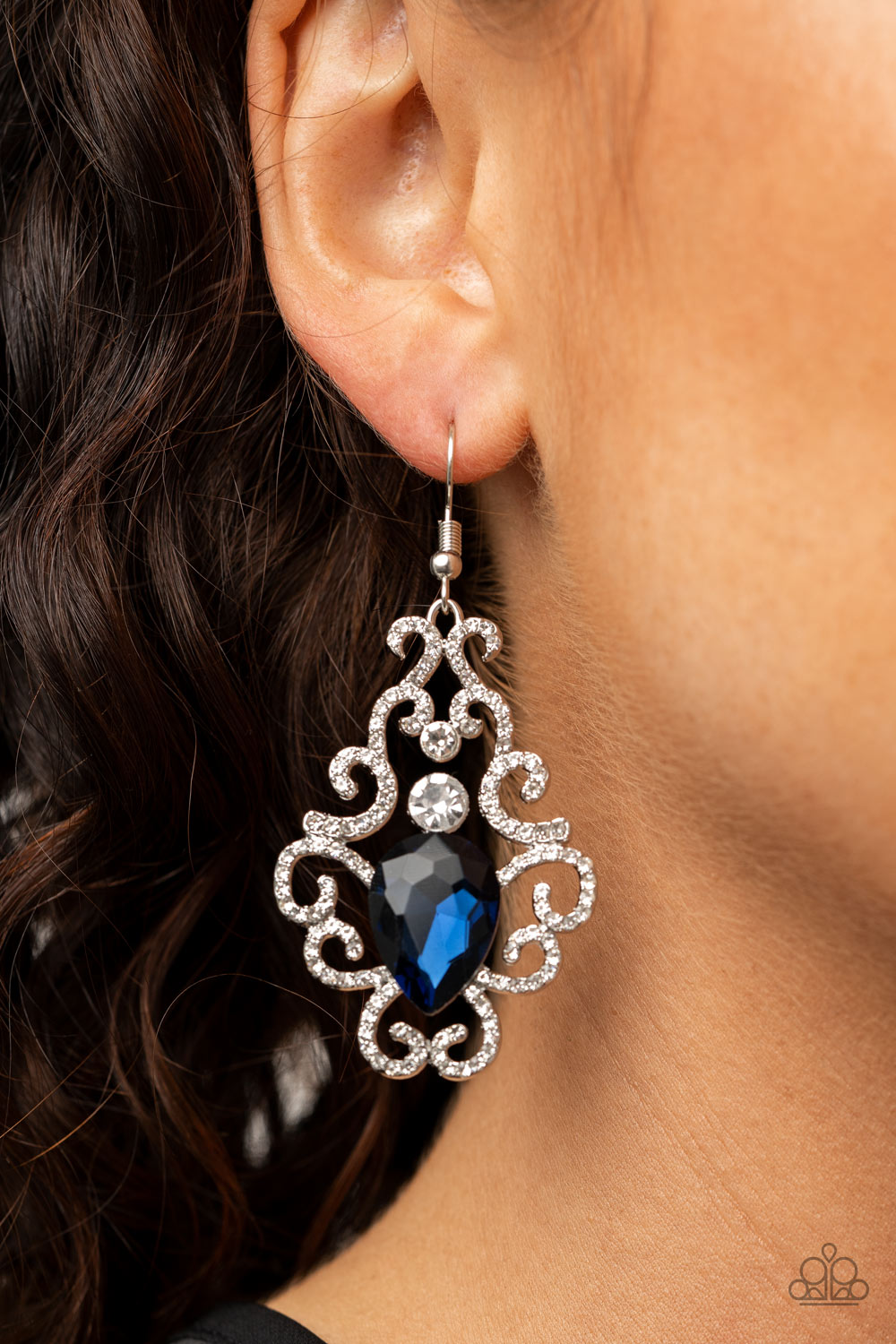 Paparazzi Happily Ever AFTERGLOW Blue Fishhook Earrings - P5ST-BLXX-014XX