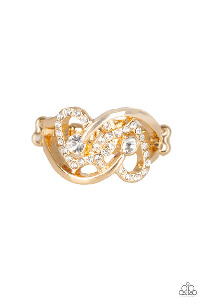 Paparazzi Have The World On A HEART-String Gold Ring