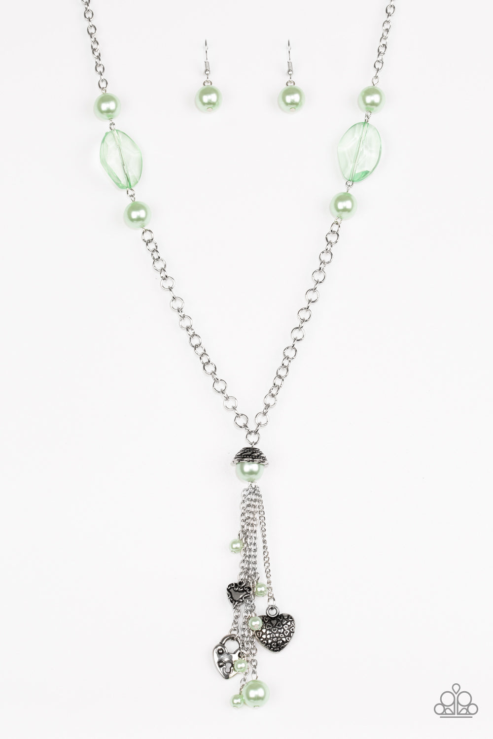 Paparazzi Heart-Stopping Harmony Green Long Necklace