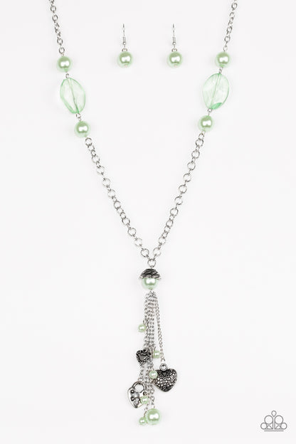 Paparazzi Heart-Stopping Harmony Green Long Necklace
