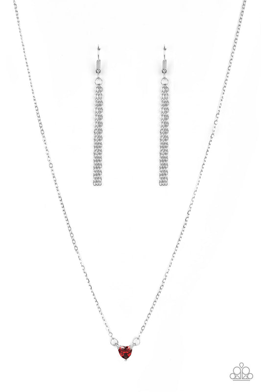 Paparazzi Heartbeat Bling Red Short Necklace