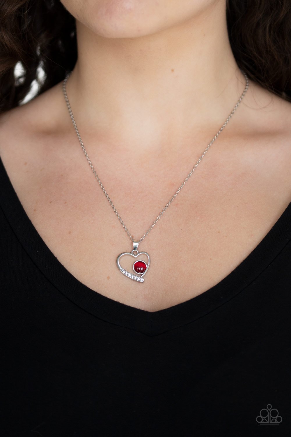 Paparazzi Heart Full Of Love Red Short Necklace - P2RE-RDXX-174XX