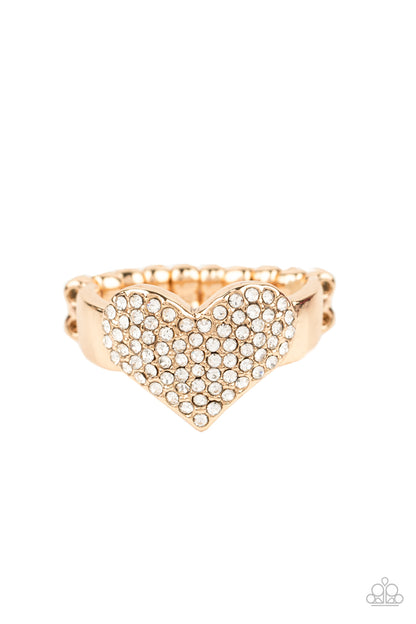 Paparazzi Heart of Bling Gold Ring