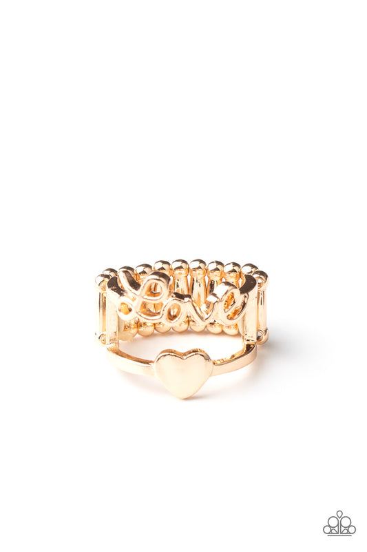 Paparazzi Heartstring Harmony Gold Ring
