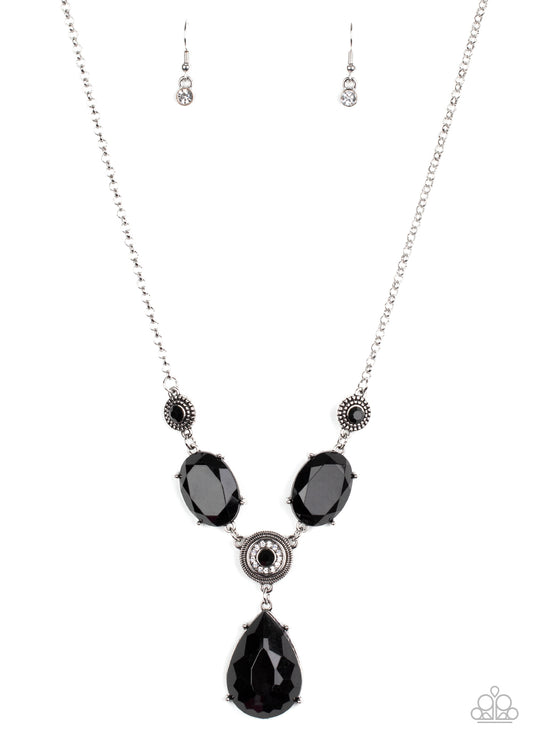 Paparazzi Heirloom Hideaway Black Short Necklace