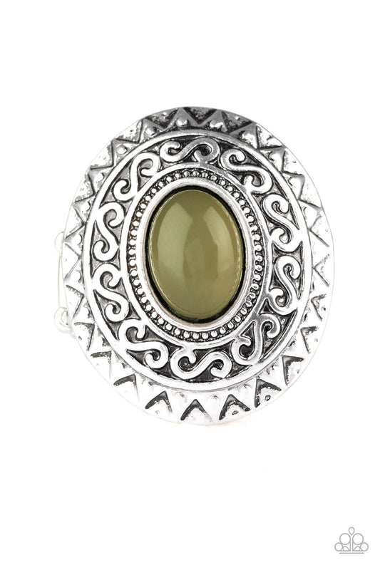 Paparazzi Hello, Sunshine Green Stone Ring