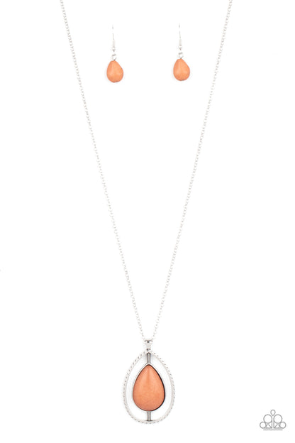 Paparazzi Here Today, PATAGONIA Tomorrow Brown Short Necklace