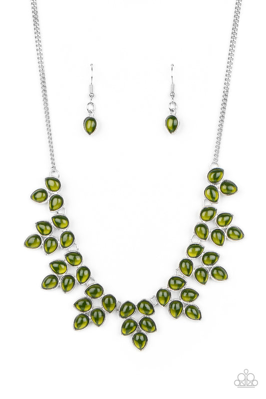 Paparazzi Hidden Eden Green Short Necklace
