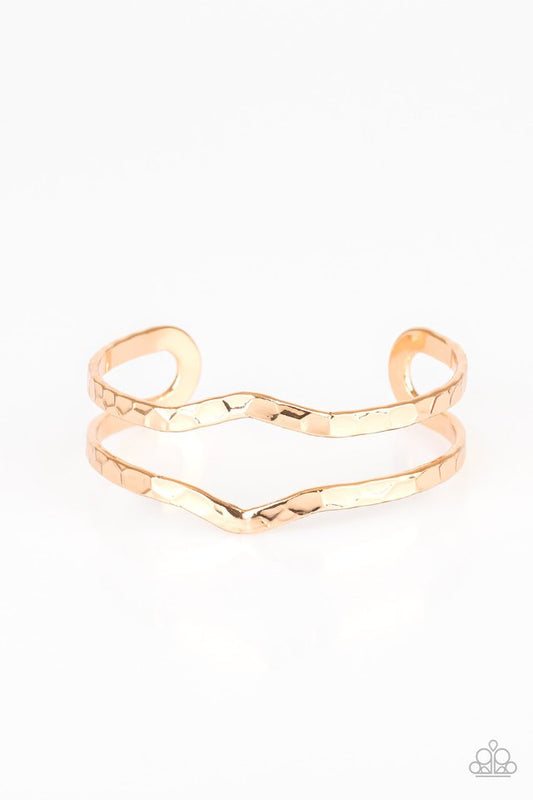 Paparazzi Highland Heiress Gold Cuff Bracelet