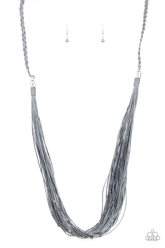 Paparazzi Homespun Artisan Silver Long Necklace