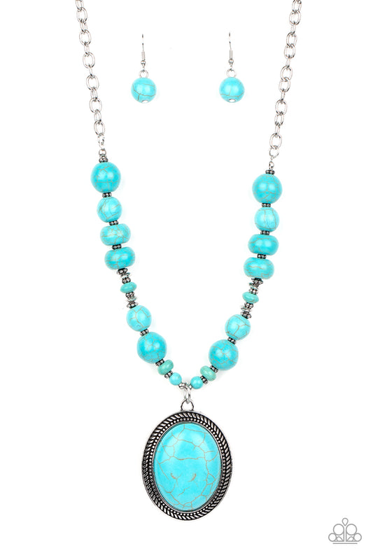 Paparazzi Home Sweet HOMESTEAD Blue Short Necklace