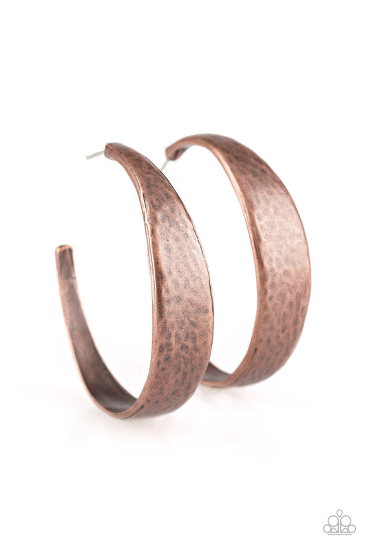 Paparazzi HOOP and Holler Copper Post Hoop Earrings