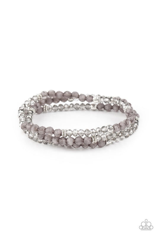 Paparazzi How Does Your Garden GLOW Silver Stretch Bracelet