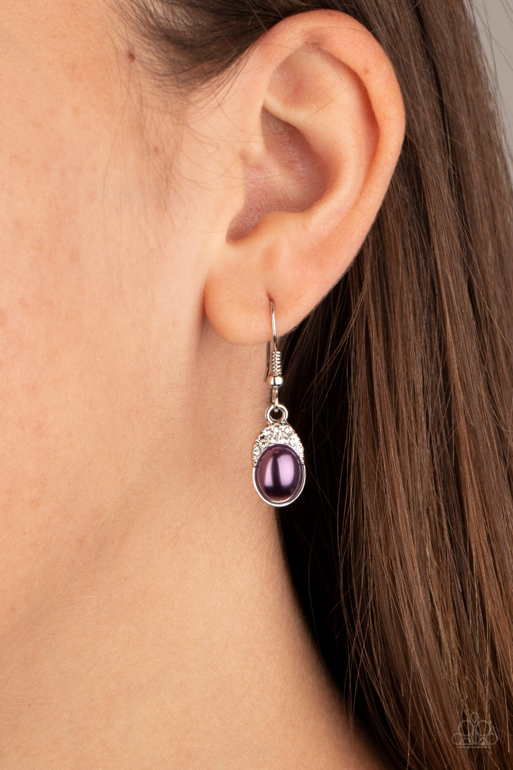 Paparazzi How Fancy Purple Fishhook Earrings