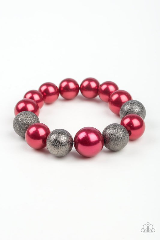 Paparazzi Humble Hustle Red Stretch Bracelet