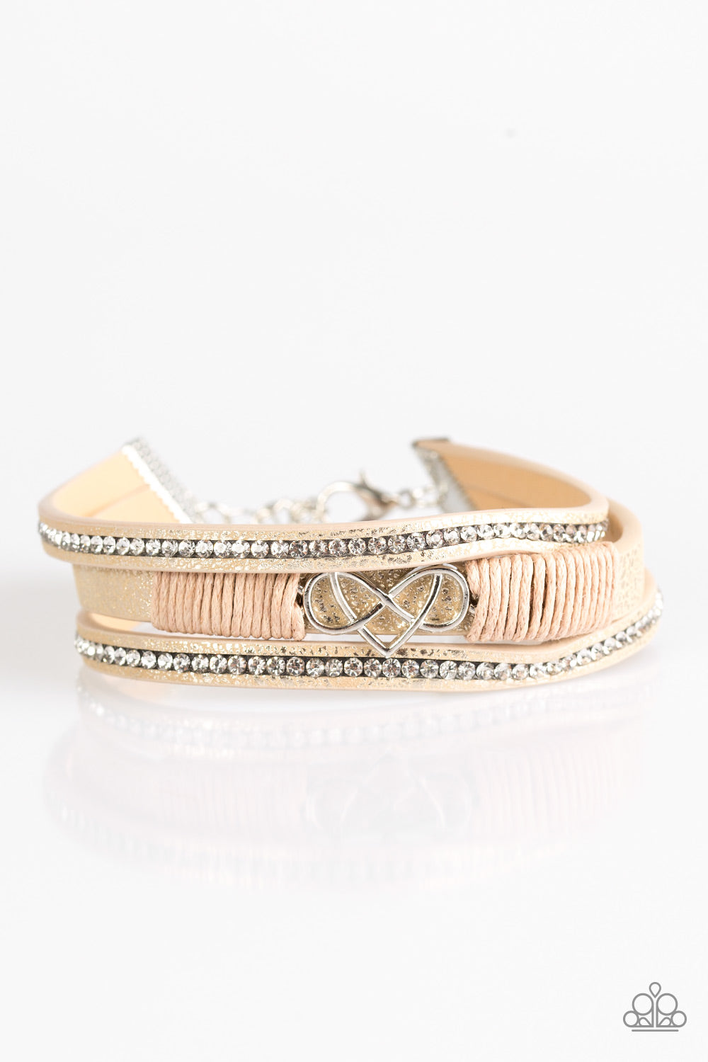 Paparazzi Hustlin Heart Pink Clasp Bracelet