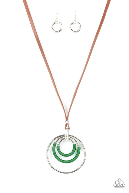 Paparazzi Hypnotic Happenings Green Long Necklace
