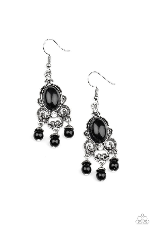 Paparazzi I Better Get GLOWing Black Fishhook Earrings