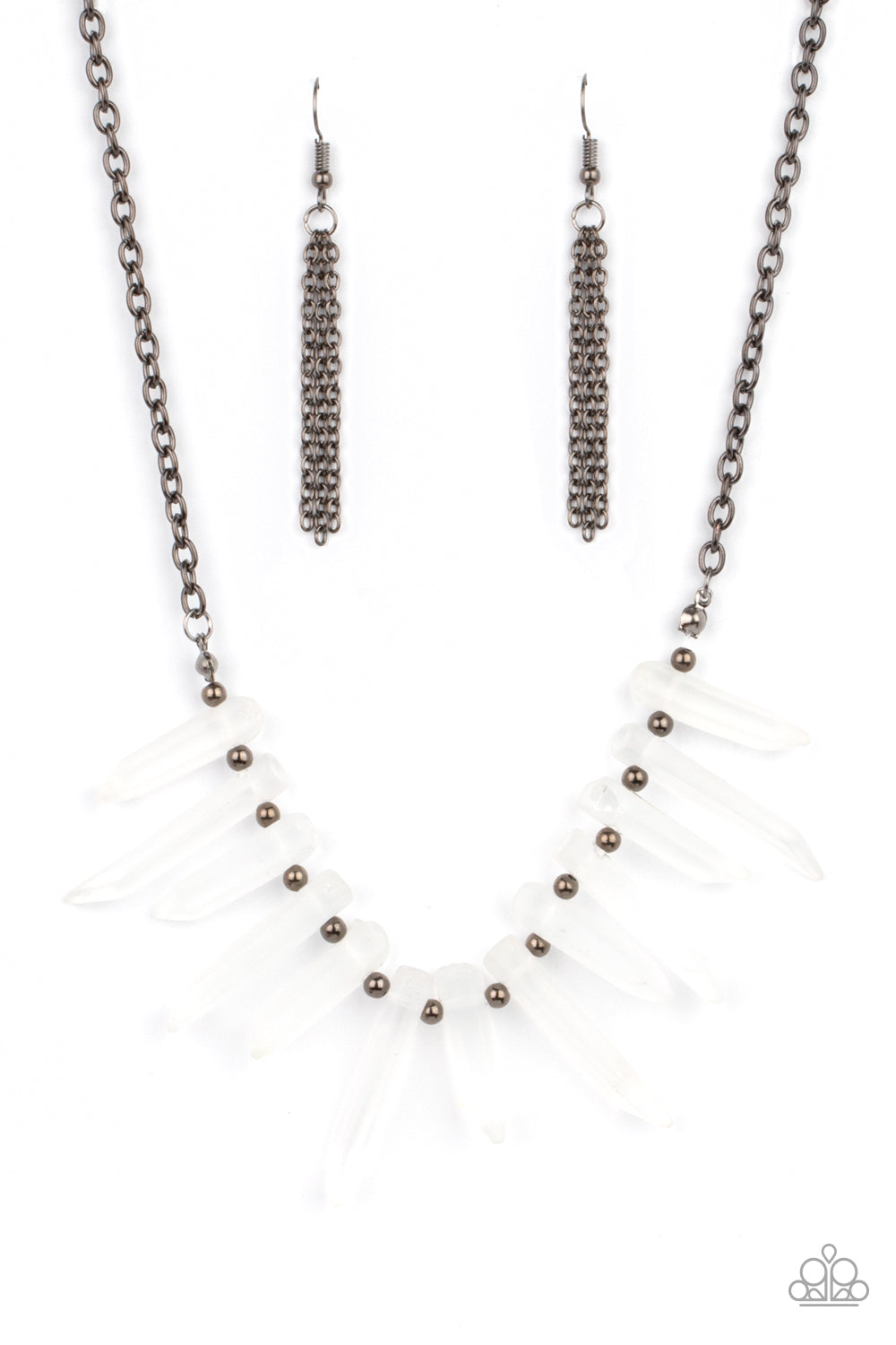 Paparazzi Ice Age Intensity Black Short Necklace