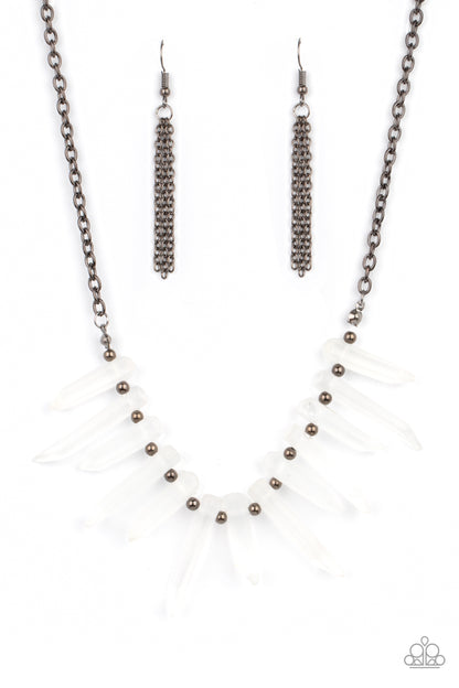 Paparazzi Ice Age Intensity Black Short Necklace