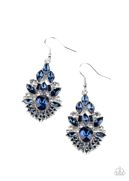 Paparazzi Ice Castle Couture Blue Fishhook Earrings - P5RE-BLXX-205XX