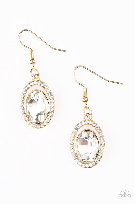 Paparazzi Imperial Shine-ness Gold Fishhook Earrings